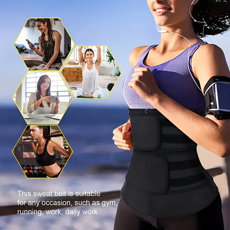 Waist Fitness Trainer Abdominal Belt with Adjustable Shoulder Straps