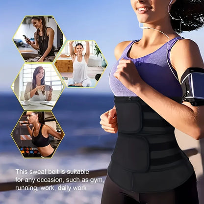 Waist Fitness Trainer Abdominal Belt with Adjustable Shoulder Straps