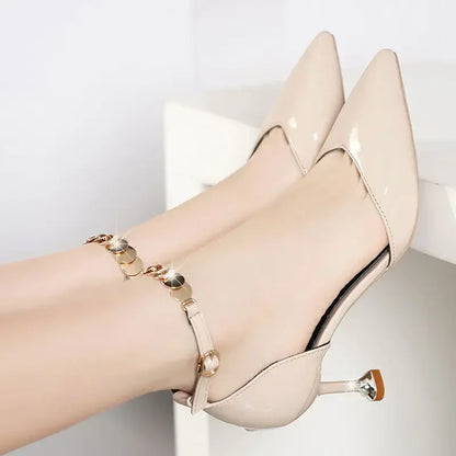 Pointed Toe Buckles Strap Stiletto Heels |  Party Heels