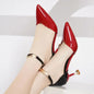 Pointed Toe Buckles Strap Stiletto Heels |  Party Heels