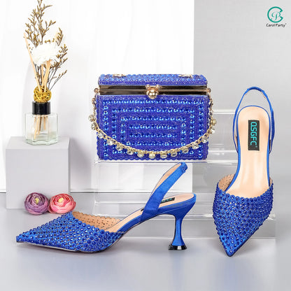 High Heels Shoes And Bag for  Wedding Party | Women Fashion