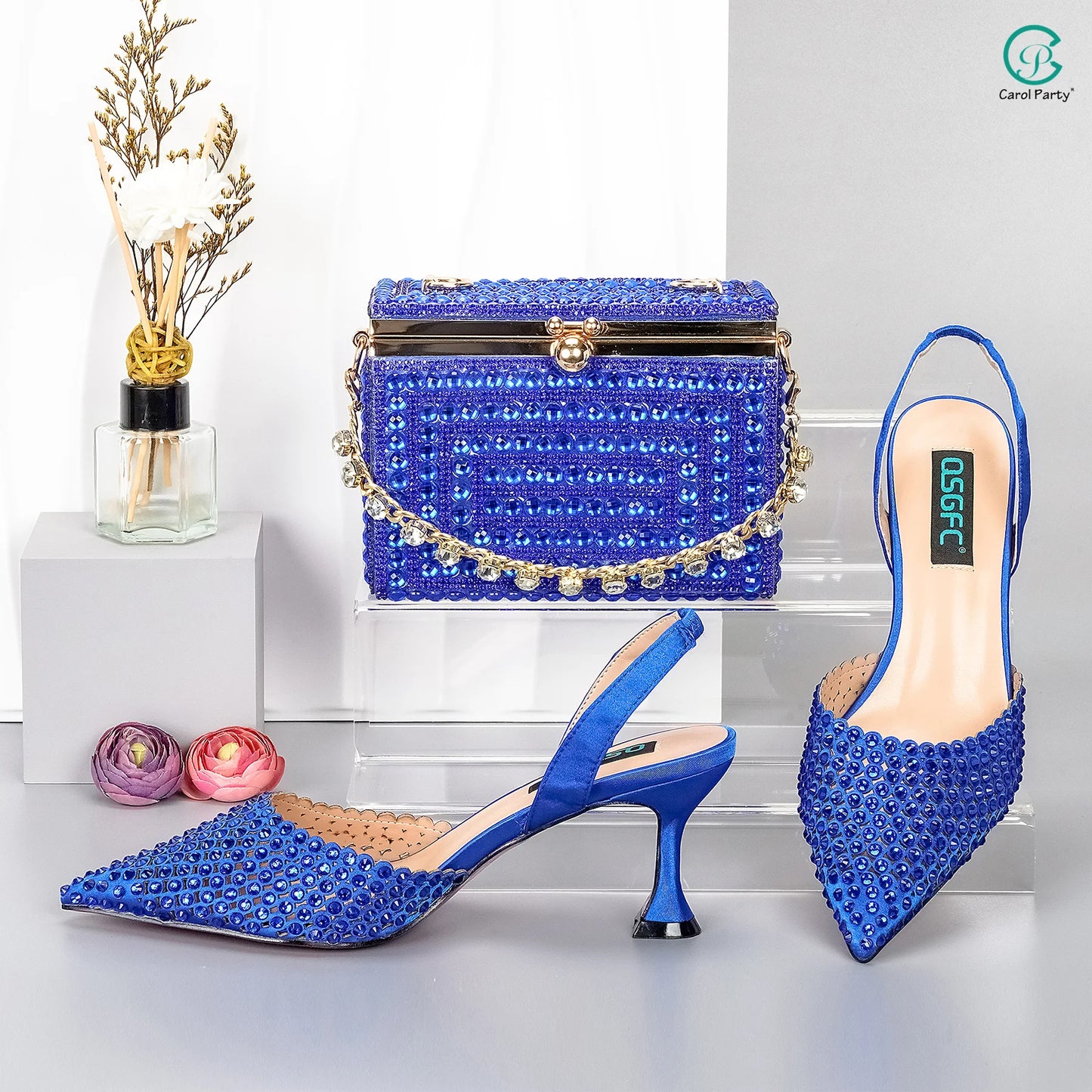 High Heels Shoes And Bag for  Wedding Party | Women Fashion