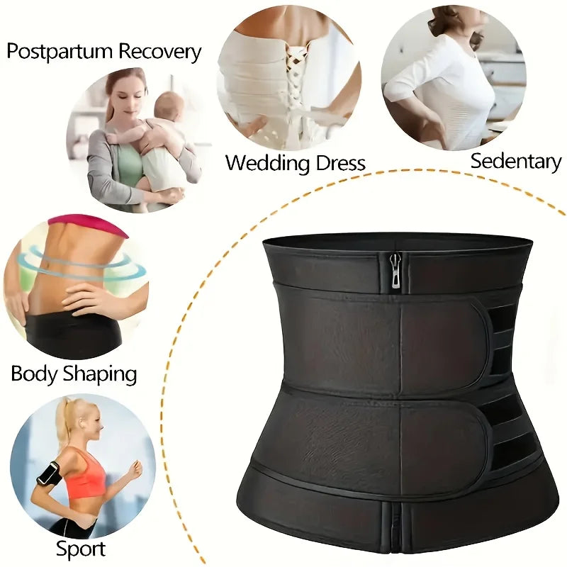 Waist Fitness Trainer Abdominal Belt with Adjustable Shoulder Straps