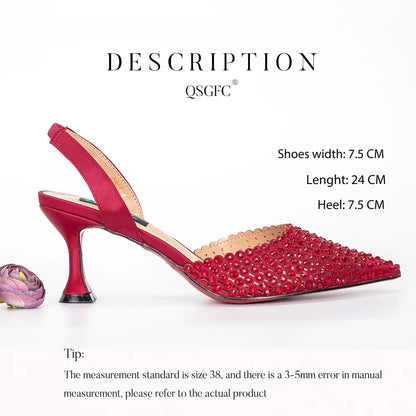 High Heels Shoes And Bag for  Wedding Party | Women Fashion