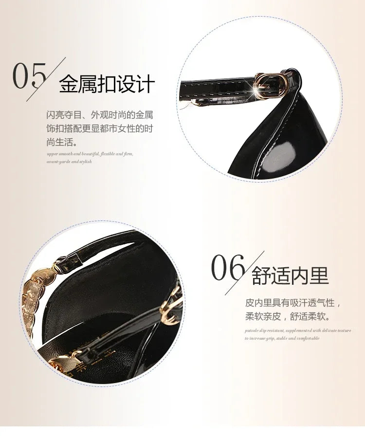 Pointed Toe Buckles Strap Stiletto Heels |  Party Heels