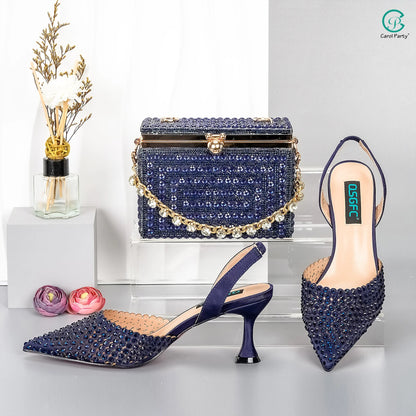 High Heels Shoes And Bag for  Wedding Party | Women Fashion