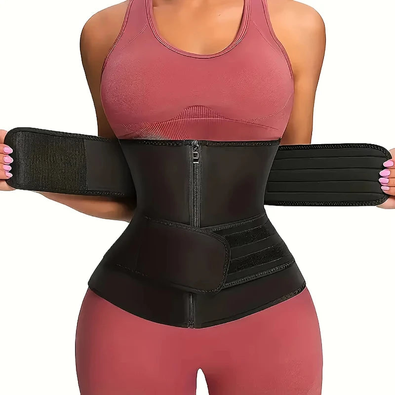 Waist Fitness Trainer Abdominal Belt with Adjustable Shoulder Straps