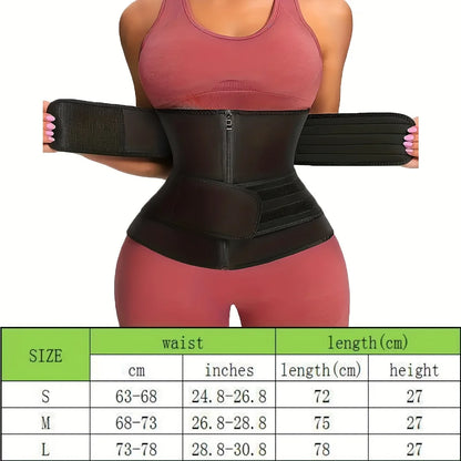 Waist Fitness Trainer Abdominal Belt with Adjustable Shoulder Straps