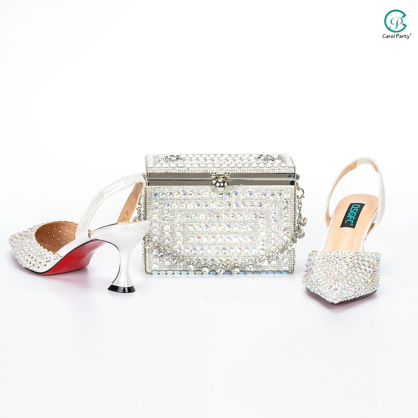 High Heels Shoes And Bag for  Wedding Party | Women Fashion